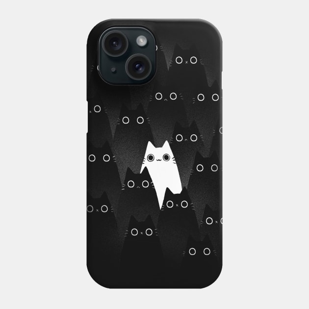 Different Purrfection - Cute White Cat - Kitty Eyes Phone Case by BlancaVidal