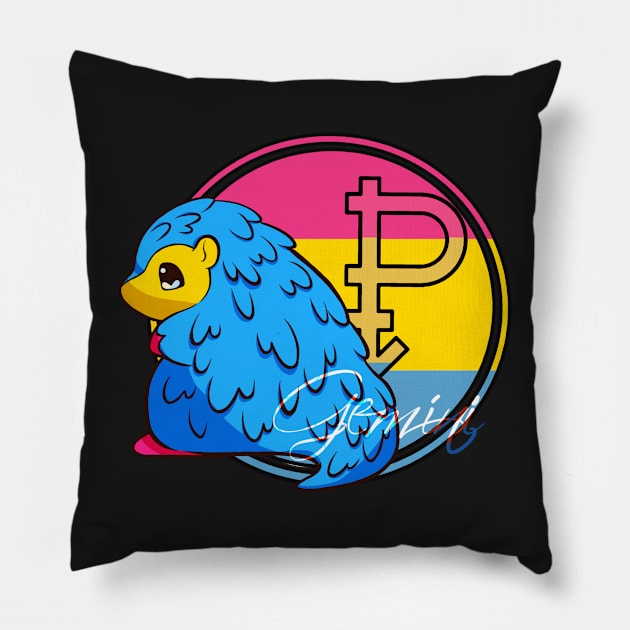 Pansexual Pangolin classic Pillow by ThBlkBirdDaliah