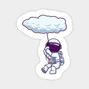 Astronaut Floating With Sky Magnet