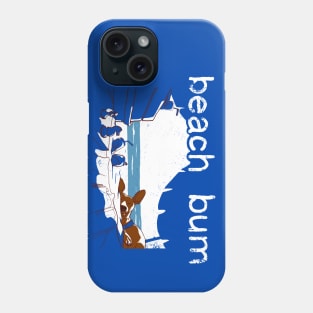 Our beach bum list: snack, drink, chess, cards, and a dog Phone Case