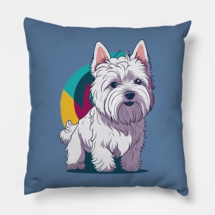 Westie Portrait Pillow