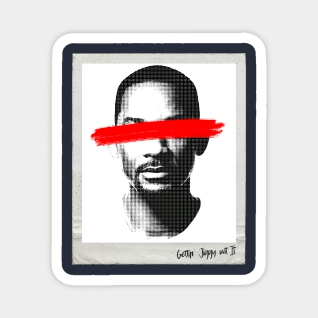 Will Smith portrait Magnet by EduardoLimon