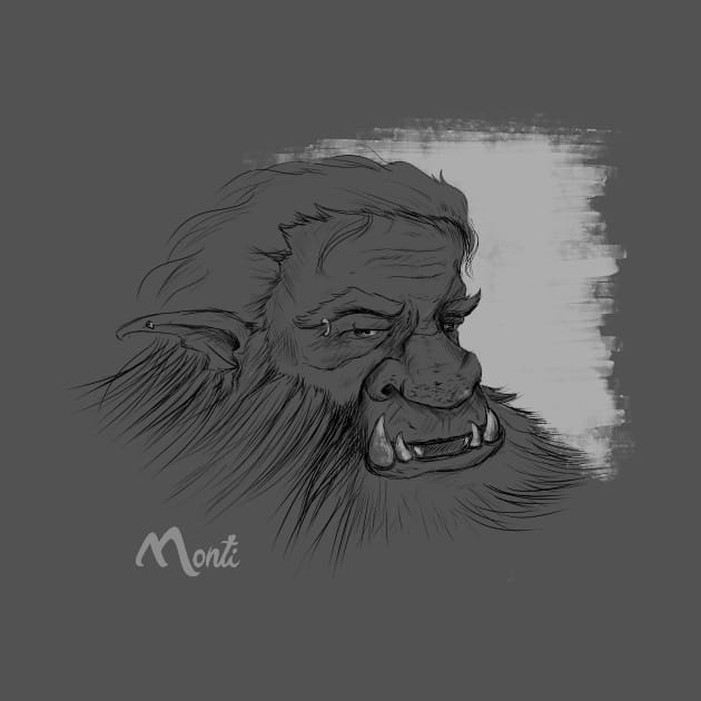 Orc Sketch by ABMontiJ