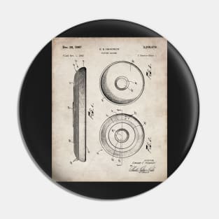 Disc Golf Patent - Golfer Frisbee Art - Antique Pin