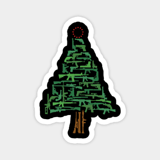 Gun Christmas Tree Magnet