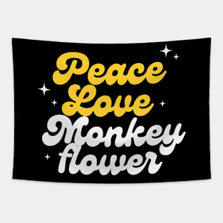Frieden Liebe Affenblume Tapestry