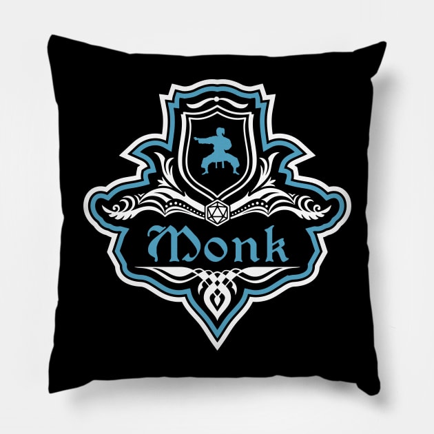 D&D Monk Class Crest Pillow by Sunburst