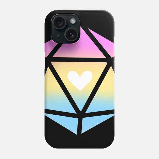 Pansexual Pixie Heart Dice Phone Case by TheDoodlemancer