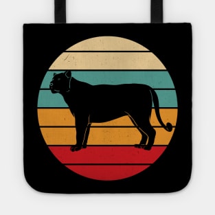 Lion Big Cat Retro Sunset Vintage African Animal Tote