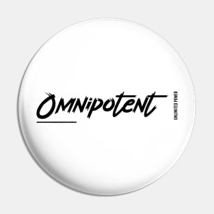 Omnipotent (Unlimited Power) Black Ver. Pin