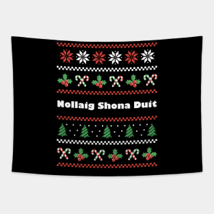 Irish Christmas Nollaig Shona Duit Tapestry