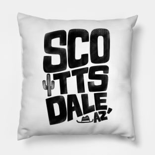 Scottsdale Vintage Font Pillow