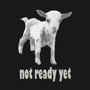 Severance Goat Not Ready Yet White T-Shirt
