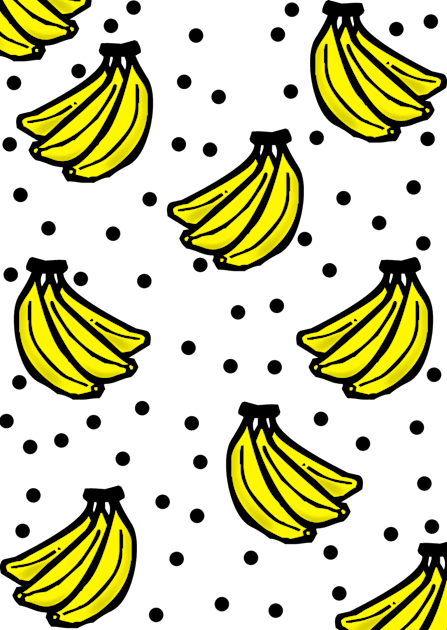 BANANA PATTERN Kids T-Shirt by eesomebysrishti