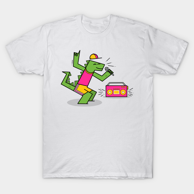 Discover Dinosaur Rap, Prehistoric Boom Box - Dinosaur - T-Shirt