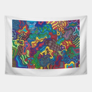 Colorful handmade pattern abstract Tapestry