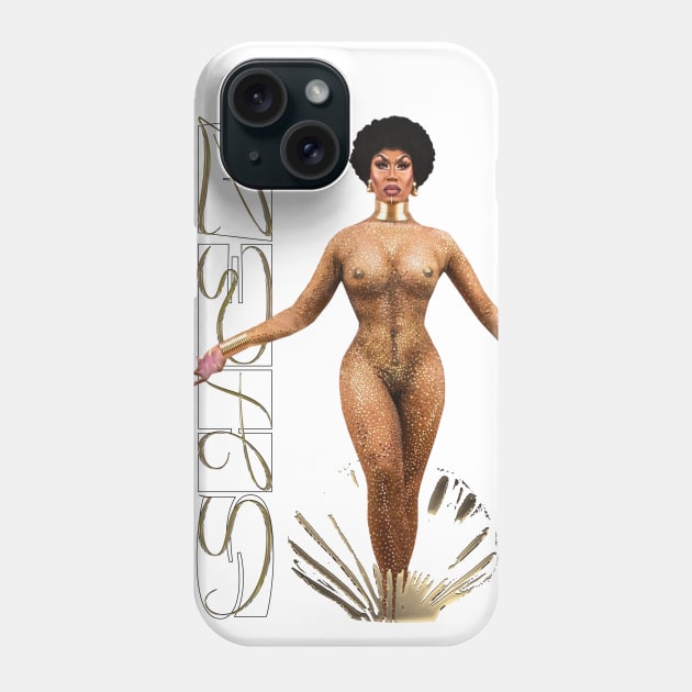 Nubian Goddess - Gold Phone Case by whos-morris