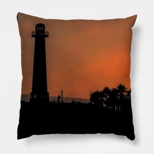 Lighthouse Sunset Pillow