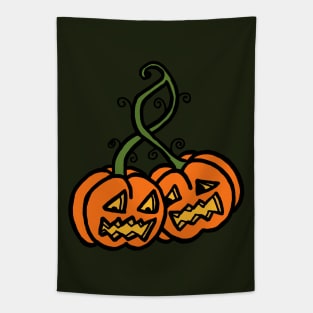 Halloween Pumpkin Cherries Tapestry