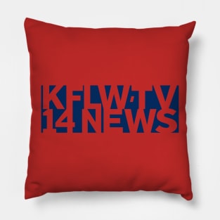 Die Hard – KFLW-TV 14 News Logo Pillow