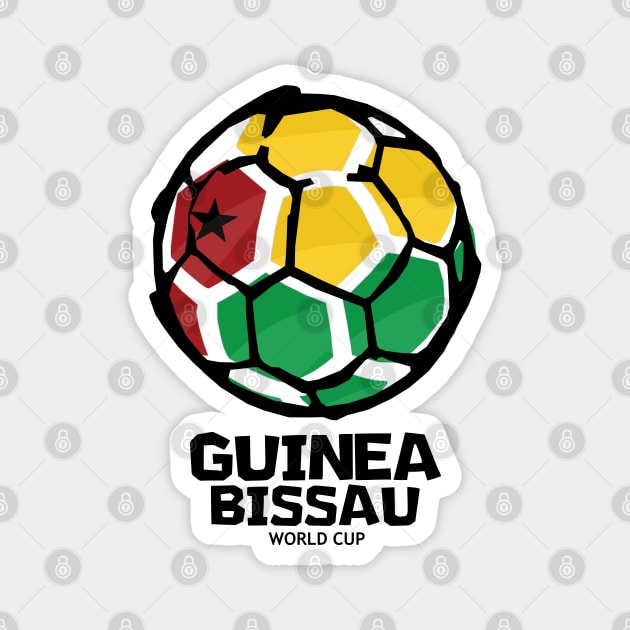 Guinea-Bissau Football Country Flag Magnet by KewaleeTee