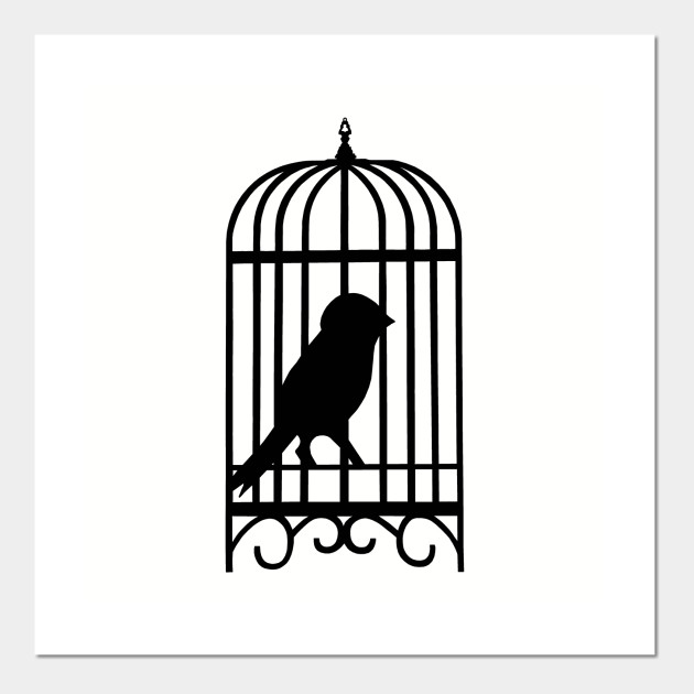 Black Bird Black Cage Bird Cage Posters And Art Prints Teepublic