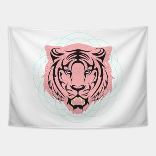 Orbital Tiger Tapestry