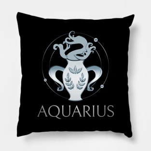 Aquarius Zodiac Sign Pillow