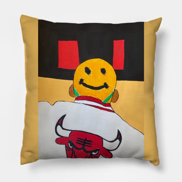 Chicago Bulls Pillow by  finitojuarez