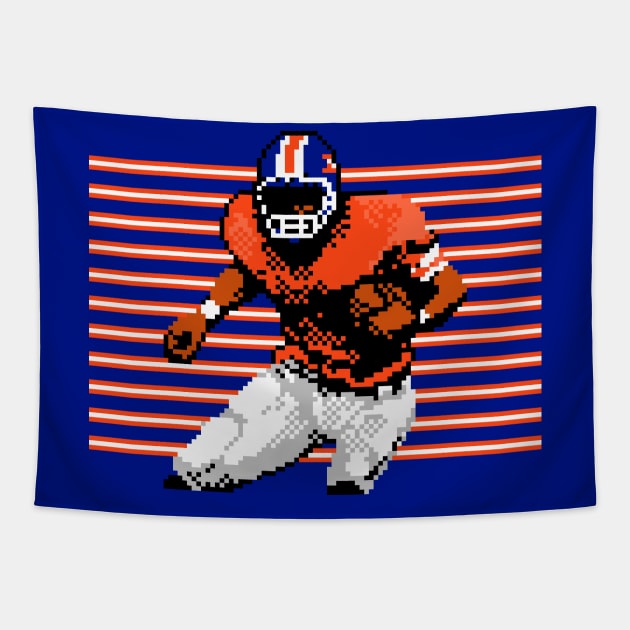 Denver Pixel Running Back Tapestry by The Pixel League