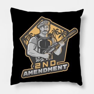 The Man With A Sniper Rifle - 2nd Amendment Pillow