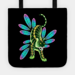 Maranta Tiger (Black Background) Tote