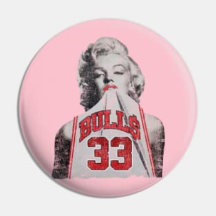 Retro - Marilyn Monroe Chicago Scottie Pippen white Pin