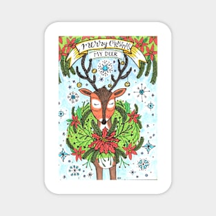 Merry Christmas My Deer Magnet