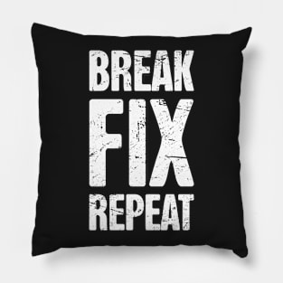Break – Fix – Repeat – Design for Mechanics Pillow