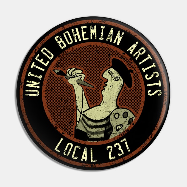 United Bohemian Artists Pin by bronzarino