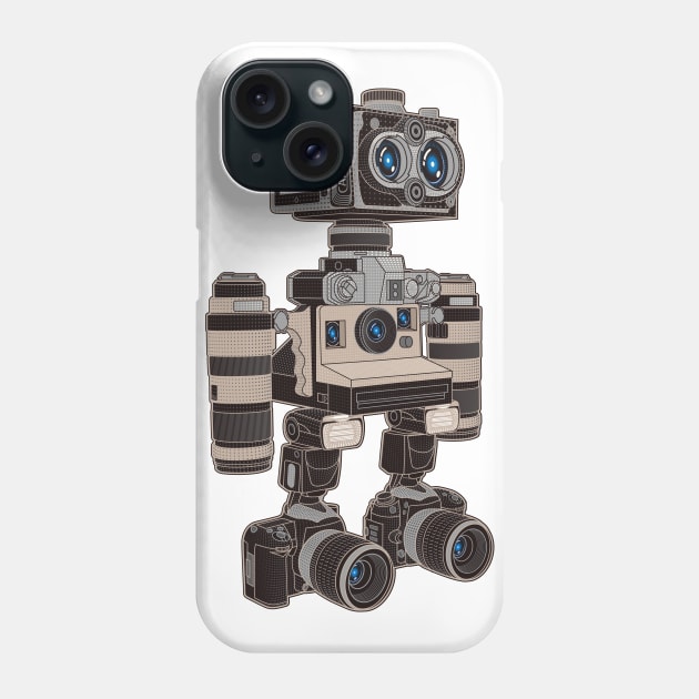 Camera Bot 6000 Phone Case by zomboy