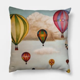 Hot Air Balloons Over New Mexico Pillow