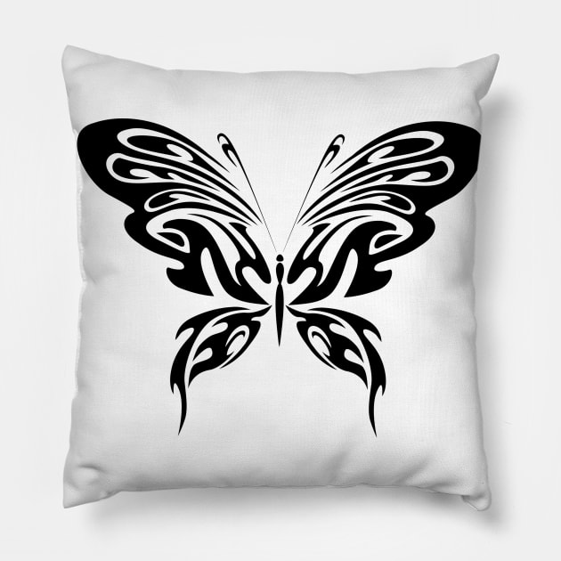 Abstract Butterfly Pillow by Printaha