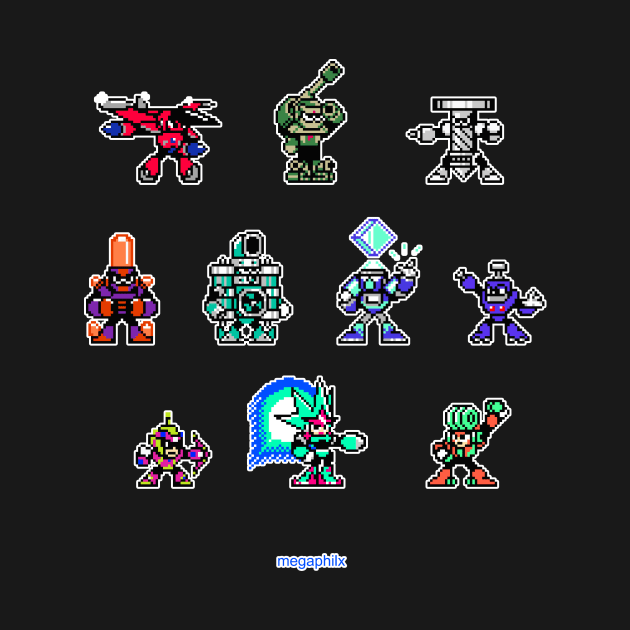 Mega Man Unlimited - Robot Masters Sprites by MegaPhilX