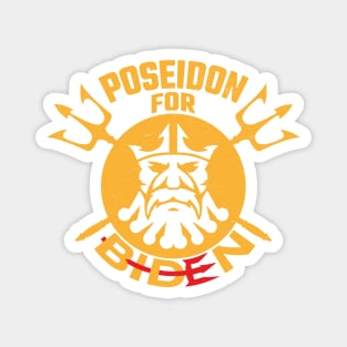 Poseidon For Biden Magnet