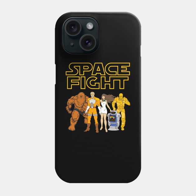 Space Fight Phone Case by Super Secret Villain