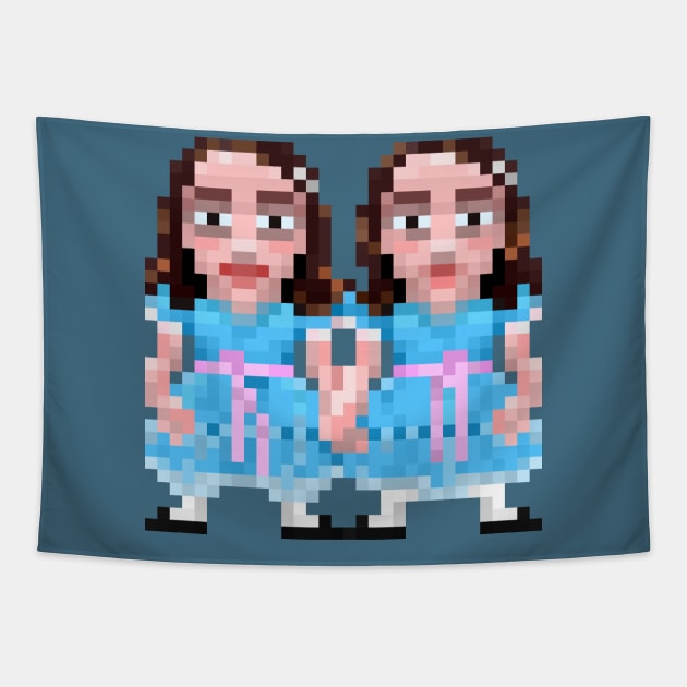 16-Bits Grady Twins Tapestry by badpun