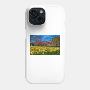 Sunflower Field Country Landscape Phone Case