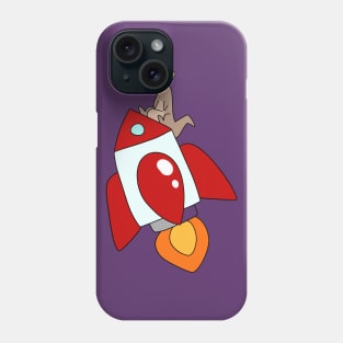 Rocket Ship Kangaroo Phone Case