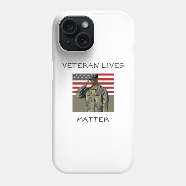 Veteran lives matter Phone Case by IOANNISSKEVAS