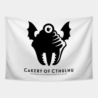 Cakery of Cthulhu on White Tapestry