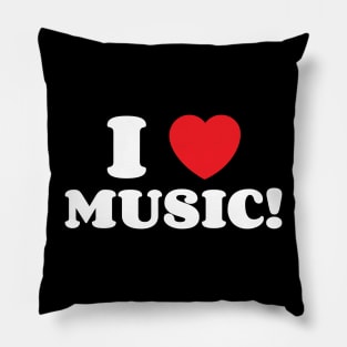 I Heart Music! Pillow