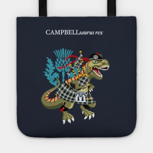 Clanosaurus Rex CAMPBELLsaurus rex Campbell MODERN Scotland Ireland Family Tartan Tote