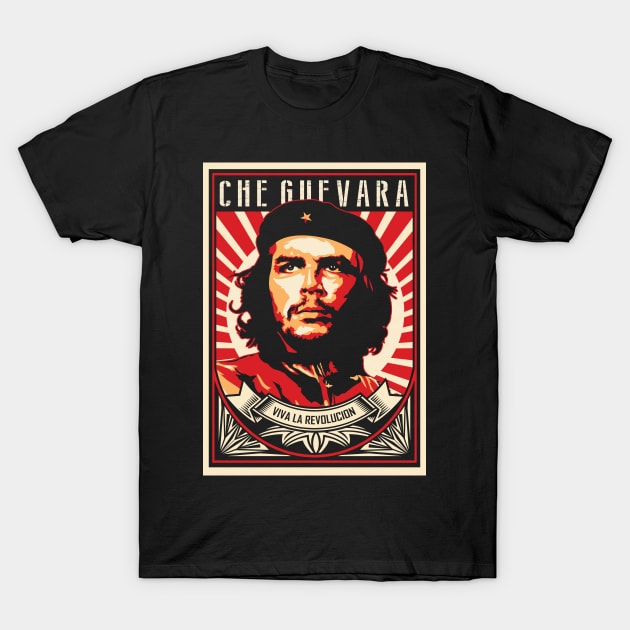 Che Guevara Viva La Revolucion Retro Vintage Style T-Shirt